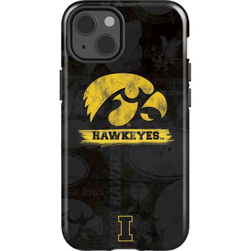 University of Iowa Hawkeyes Distressed Logo iPhone 13 Impact Case
