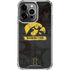University of Iowa Hawkeyes Distressed Logo iPhone 14 Pro Clear Case