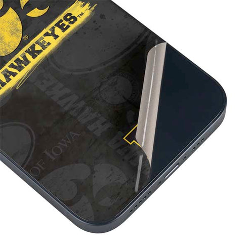 University of Iowa Hawkeyes Distressed Logo iPhone 14 Skin