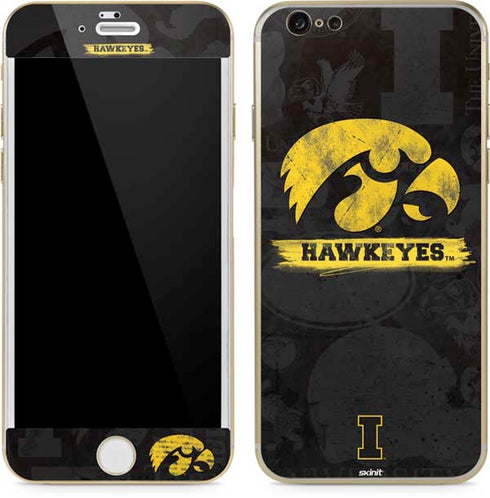 University of Iowa Hawkeyes Distressed Logo iPhone 6/6s Skin