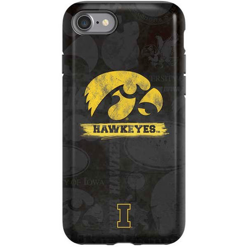 University of Iowa Hawkeyes Distressed Logo iPhone SE (2nd & 3rd Gen) Pro Case