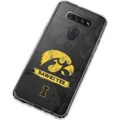 University of Iowa Hawkeyes Distressed Logo LG K51/Q51 Clear Case