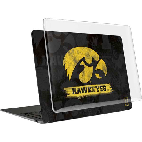 University of Iowa Hawkeyes Distressed Logo MacBook Air 15in (2023-2025) Case plus Skin