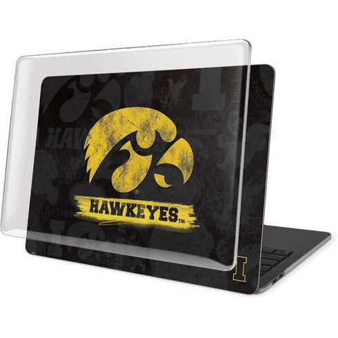 University of Iowa Hawkeyes Distressed Logo MacBook Pro 15in (2016-19) Case plus Skin