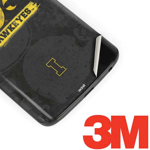 University of Iowa Hawkeyes Distressed Logo Moto G6 Skin