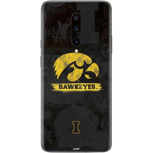 University of Iowa Hawkeyes Distressed Logo OnePlus 7 Pro Skin