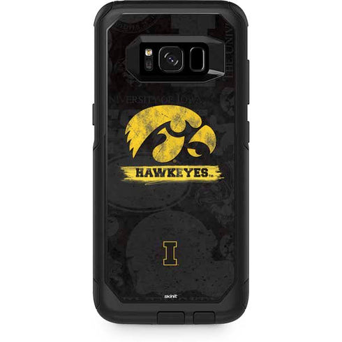 University of Iowa Hawkeyes Distressed Logo Otterbox Commuter Galaxy Skin