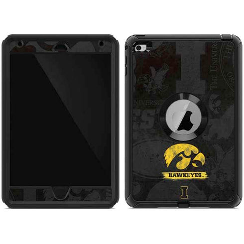 University of Iowa Hawkeyes Distressed Logo Otterbox Defender iPad Skin