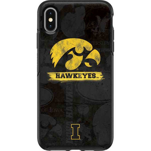 University of Iowa Hawkeyes Distressed Logo Otterbox Symmetry iPhone Skin