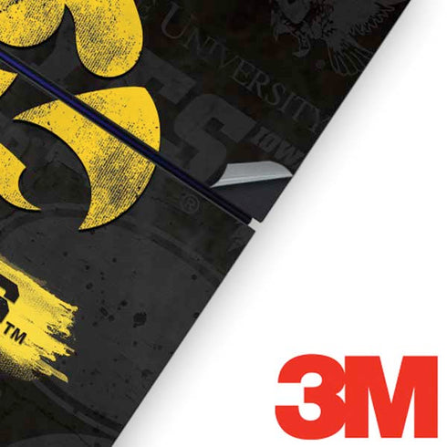 University of Iowa Hawkeyes Distressed Logo PS4 Console and Controller Bundle Skin