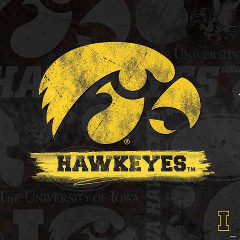 University of Iowa Hawkeyes Distressed Logo PS4 Console and Controller Bundle Skin