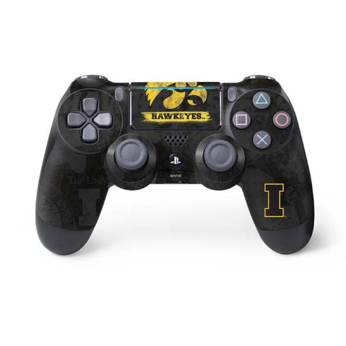 University of Iowa Hawkeyes Distressed Logo PS4 Pro/Slim Controller Skin