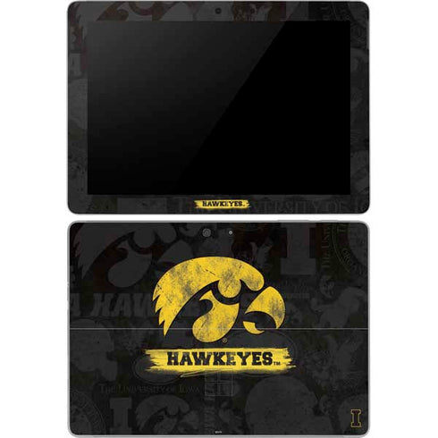 University of Iowa Hawkeyes Distressed Logo Surface Go Skin