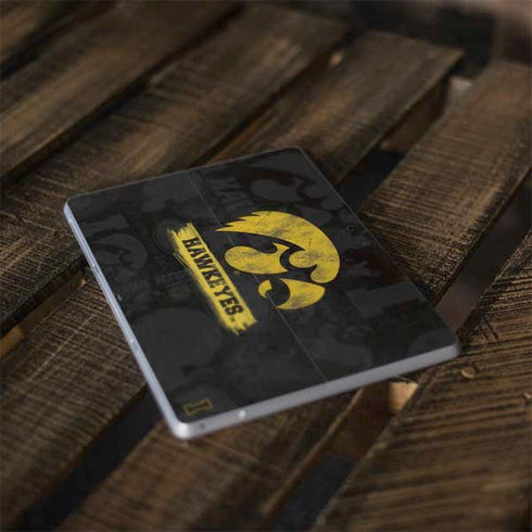 University of Iowa Hawkeyes Distressed Logo Surface Go Skin
