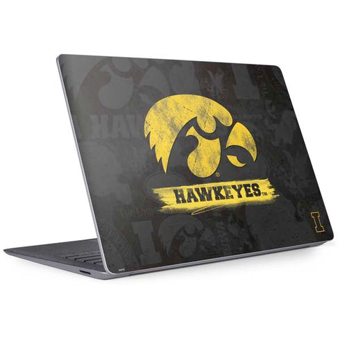 University of Iowa Hawkeyes Distressed Logo Surface Laptop 3 13.5in Skin