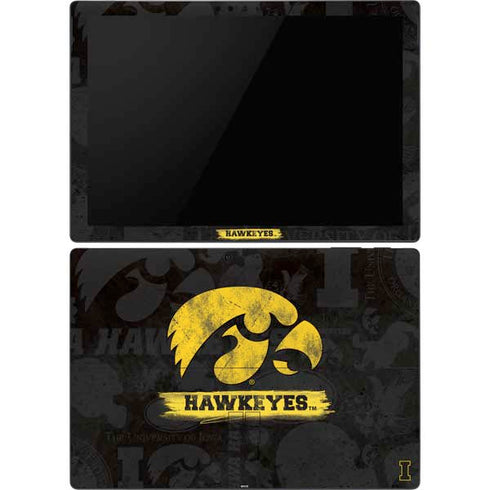 University of Iowa Hawkeyes Distressed Logo Surface Pro 6 Skin