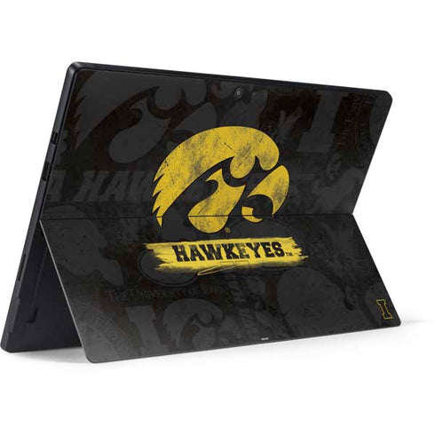University of Iowa Hawkeyes Distressed Logo Surface Pro 6 Skin