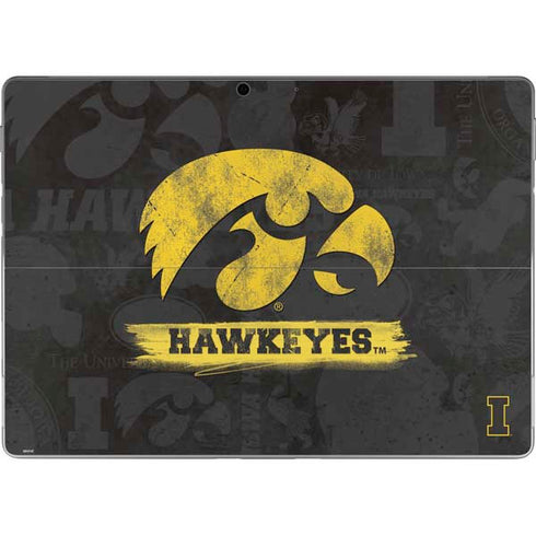 University of Iowa Hawkeyes Distressed Logo Surface Pro 9 Skin