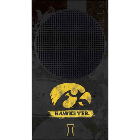 University of Iowa Hawkeyes Distressed Logo Xbox Series S Bundle Skin