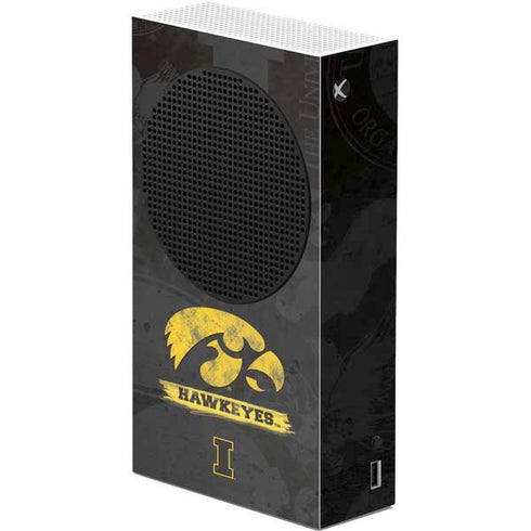 University of Iowa Hawkeyes Distressed Logo Xbox Series S Console Skin