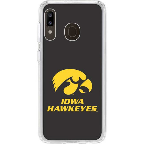 University of Iowa Hawkeyes Galaxy A20 Clear Case