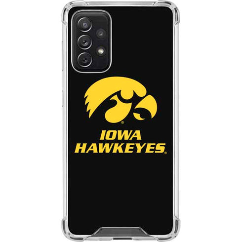 University of Iowa Hawkeyes Galaxy A72 5G Clear Case