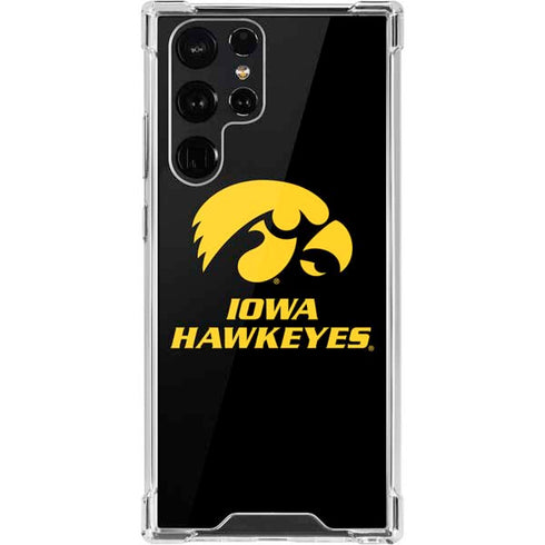 University of Iowa Hawkeyes Galaxy S22 Ultra Clear Case