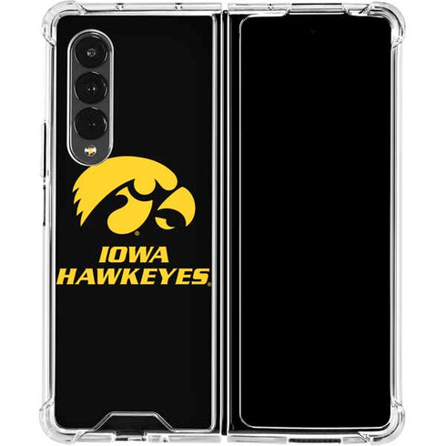 University of Iowa Hawkeyes Galaxy Z Fold4 5G Clear Case