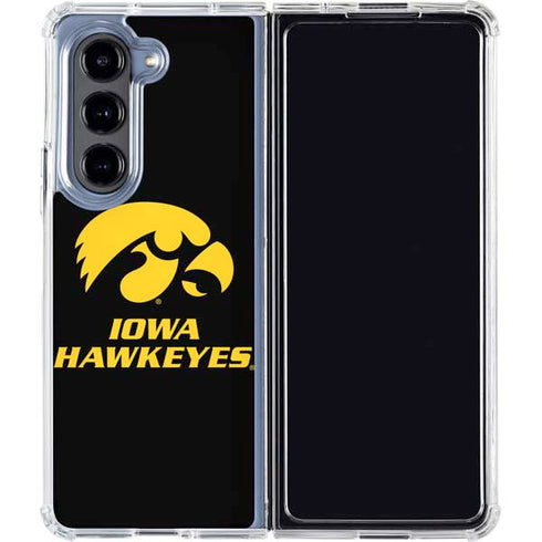 University of Iowa Hawkeyes Galaxy Z Fold5 5G Clear Case