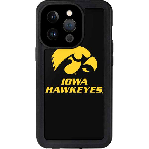 University of Iowa Hawkeyes iPhone 14 Pro Waterproof Case
