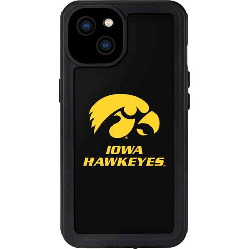 University of Iowa Hawkeyes iPhone 15 Plus Waterproof Case
