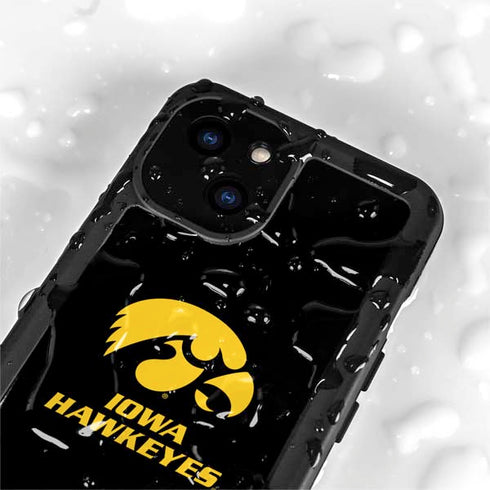 University of Iowa Hawkeyes iPhone 15 Plus Waterproof Case