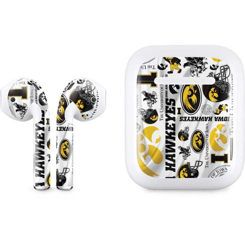University of Iowa Hawkeyes Pattern Apple AirPods Skin