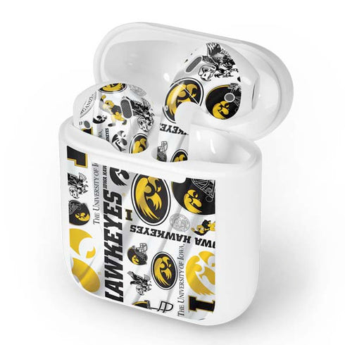 University of Iowa Hawkeyes Pattern Apple AirPods Skin