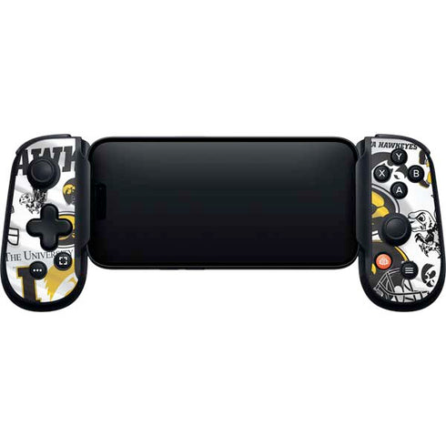 University of Iowa Hawkeyes Pattern Backbone One for iPhone Game Controller Skin