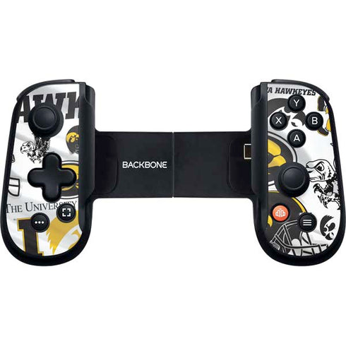 University of Iowa Hawkeyes Pattern Backbone One for iPhone Game Controller Skin