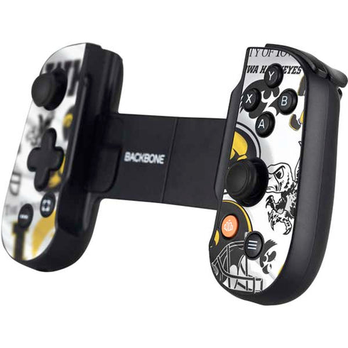 University of Iowa Hawkeyes Pattern Backbone One for iPhone Game Controller Skin