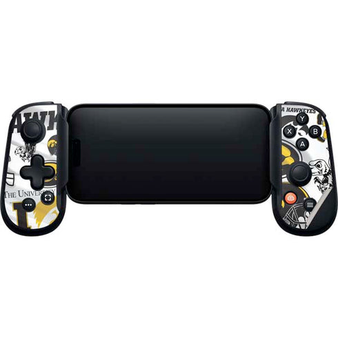 University of Iowa Hawkeyes Pattern Backbone One for iPhone Game Controller Skin