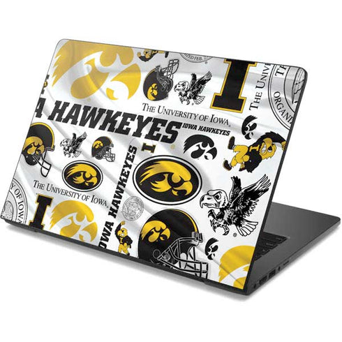 University of Iowa Hawkeyes Pattern Dell Chromebook Skin