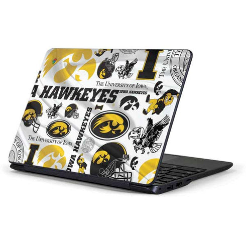 University of Iowa Hawkeyes Pattern Samsung Chromebook Skin