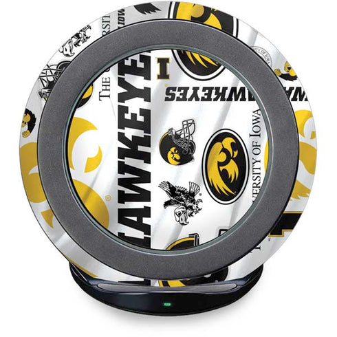 University of Iowa Hawkeyes Pattern Fast Charge Wireless Charging Stand Skin