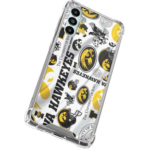 University of Iowa Hawkeyes Pattern Galaxy A15 5G Clear Case