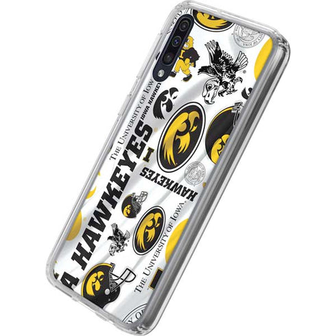 University of Iowa Hawkeyes Pattern Galaxy A50 Clear Case