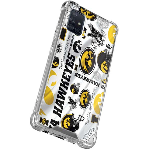 University of Iowa Hawkeyes Pattern Galaxy A51 5G Clear Case