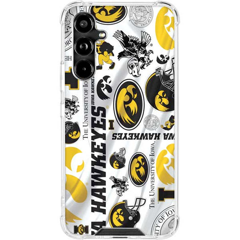 University of Iowa Hawkeyes Pattern Galaxy A54 5G Clear Case