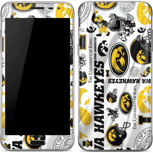 University of Iowa Hawkeyes Pattern Galaxy J3 Skin