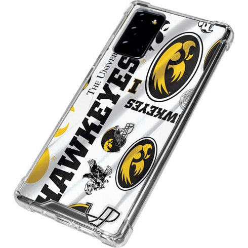 University of Iowa Hawkeyes Pattern Galaxy Note20 5G Clear Case