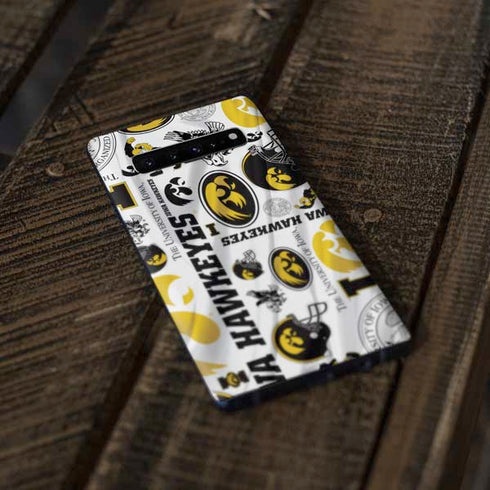 University of Iowa Hawkeyes Pattern Galaxy S10 Skin