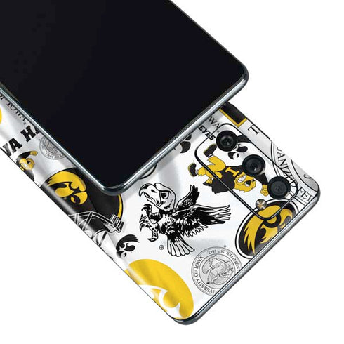 University of Iowa Hawkeyes Pattern Galaxy S20 Fan Edition Skin