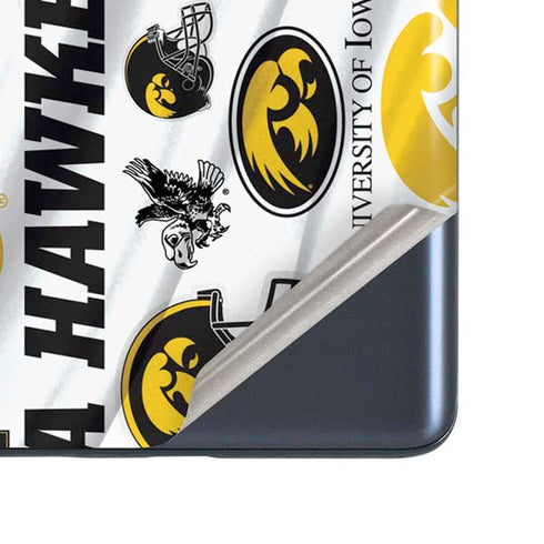 University of Iowa Hawkeyes Pattern Galaxy S20 Fan Edition Skin